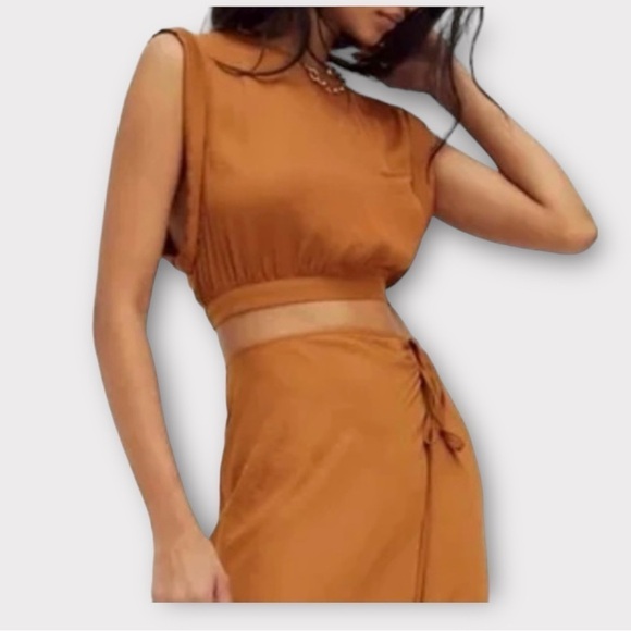 Free People Remi Blouse in Copper - Picture 1 of 5